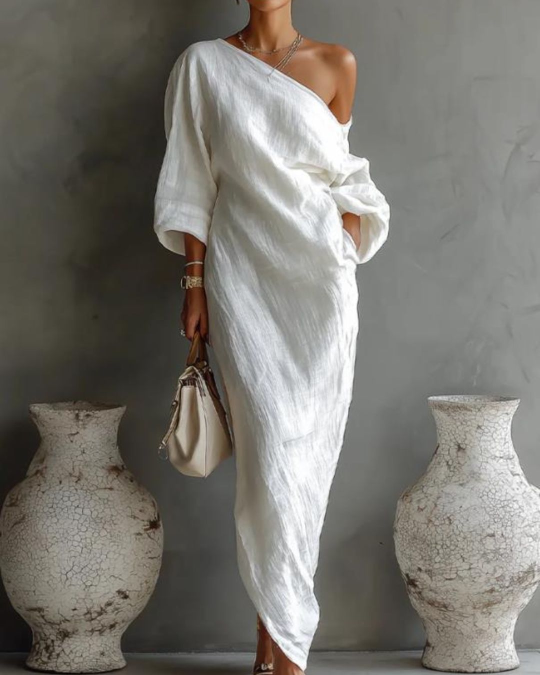 Vyla™ One-Shoulder Maxi Dress