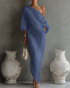 Vyla™ One-Shoulder Maxi Dress