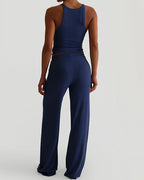 Vyla™ Racerback Tank & Wide-Leg Pants Lounge Set