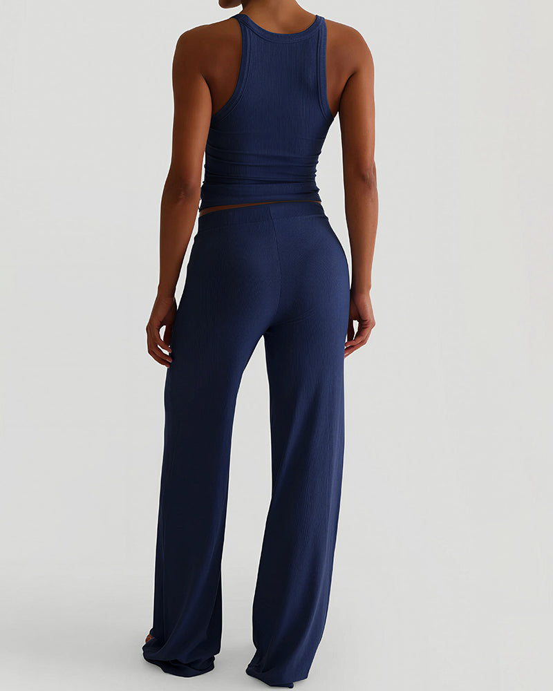 Vyla™ Racerback Tank & Wide-Leg Pants Lounge Set