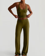 Vyla™ Racerback Tank & Wide-Leg Pants Lounge Set