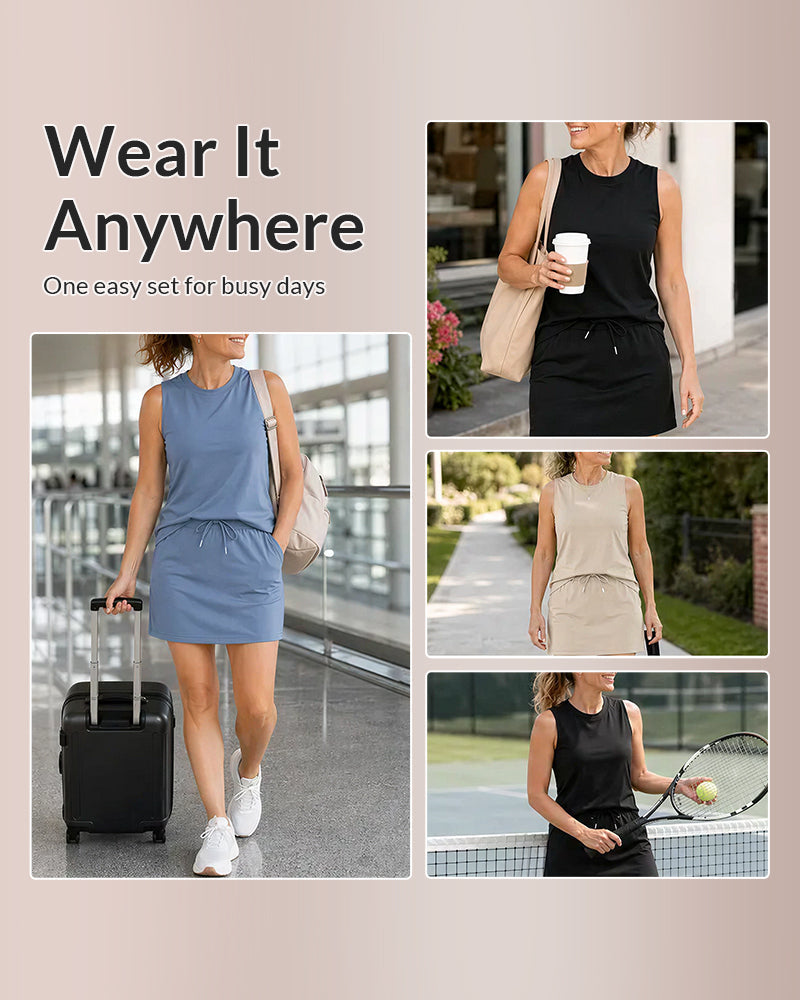 Vyla™ The Everyday Active 2-Piece Skort Set