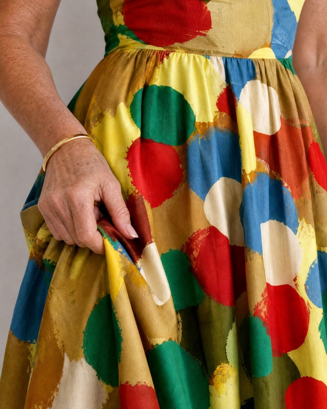 Vyla™ Polka Dot Print Midi Dress