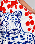 Vyla™ Leopard Graphic Print Midi Dress