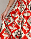 Vyla™ Diamond Print Sleeveless Midi Dress