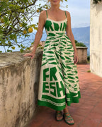 Vyla™ Fish Graphic Print Midi Dress