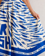 Vyla™ Fish Graphic Print Midi Dress
