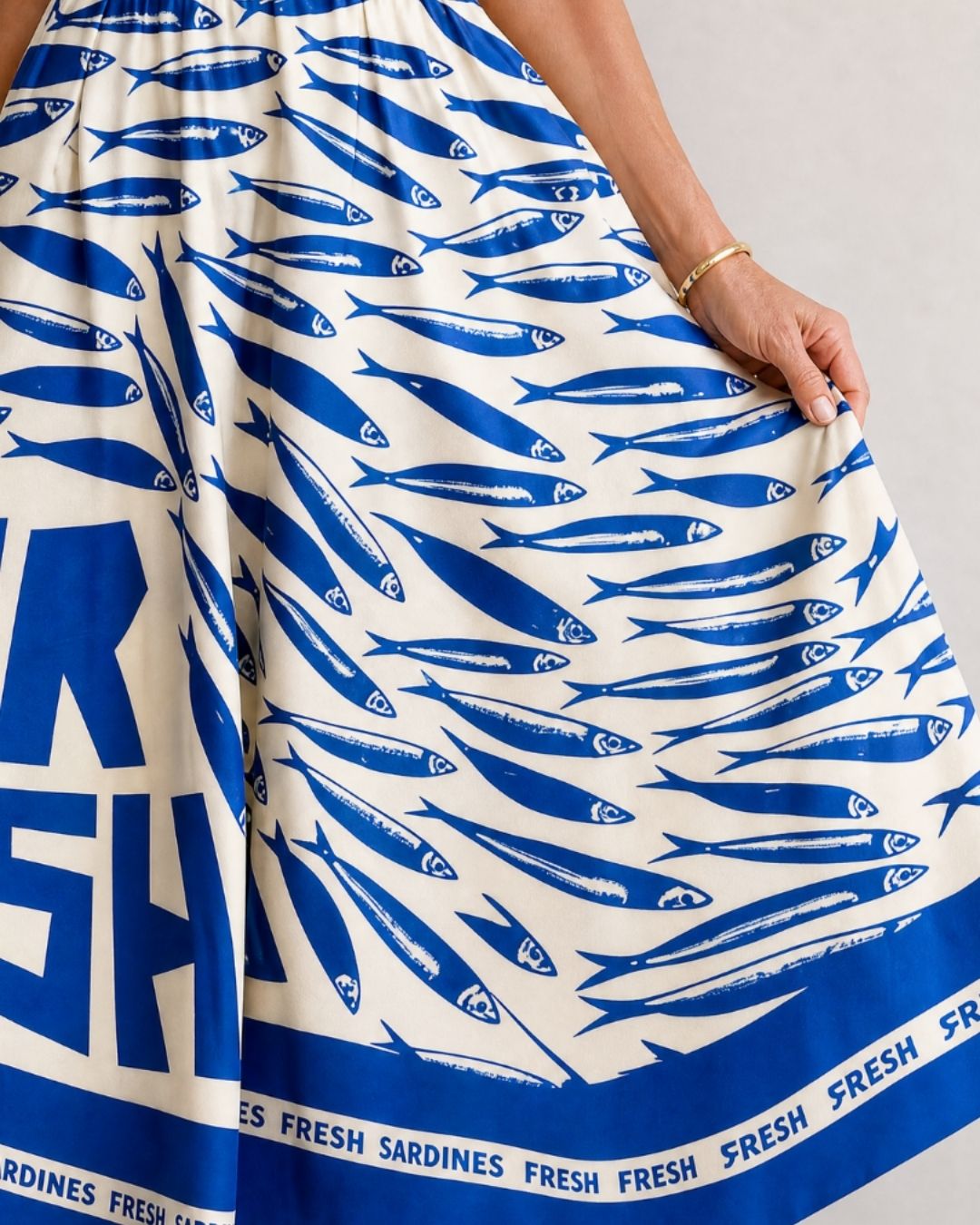 Vyla™ Fish Graphic Print Midi Dress