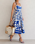 Vyla™ Fish Graphic Print Midi Dress