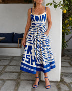 Vyla™ Fish Graphic Print Midi Dress