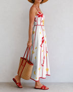 Vyla™ Lobster Shell Print Midi Dress