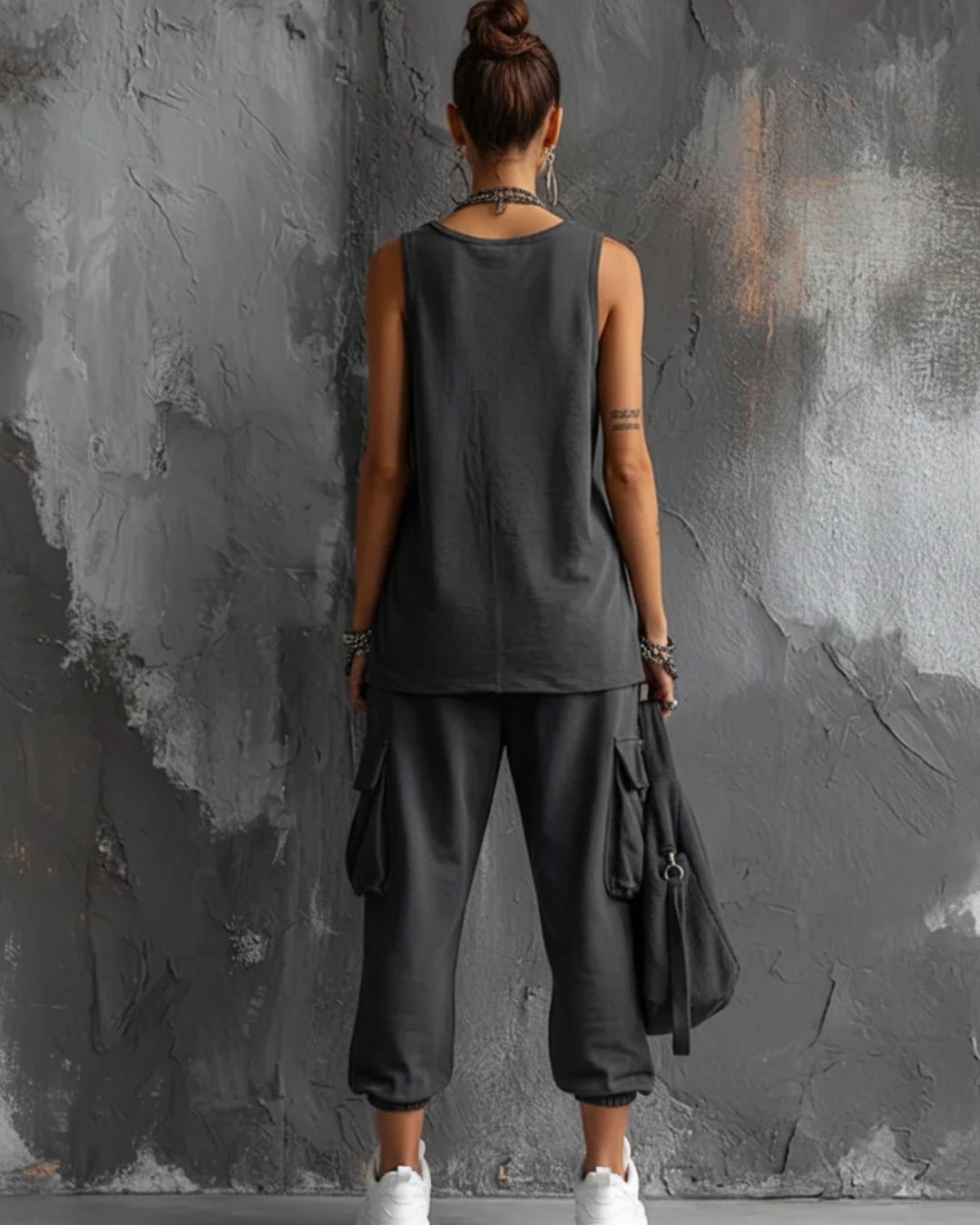 Vyla™ Sleeveless Tank & Cropped Ankle Pants Set