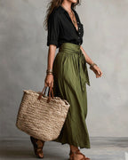Vyla™ Button Down Midi Skirt Set
