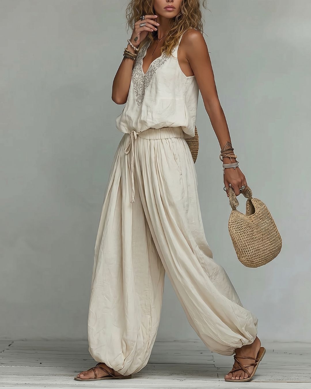 Vyla™ Dawn - Two-Piece Lace Boho Outfit Set