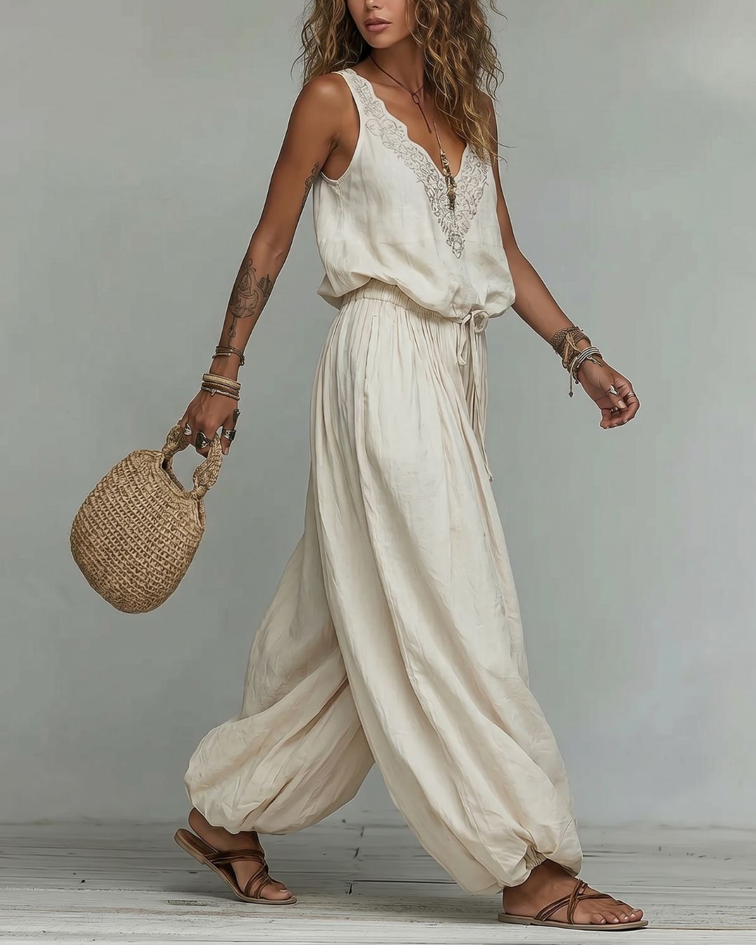 Vyla™ Dawn - Two-Piece Lace Boho Outfit Set