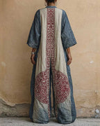 Vyla™ Loose Sleeves Ethnic Printed V-Neck Jumpsuits