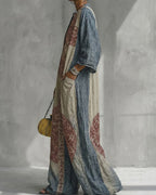 Vyla™ Loose Sleeves Ethnic Printed V-Neck Jumpsuits