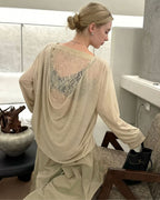 Vyla™ Lace Open-Back Statement Relaxed Fit  Basic Tee