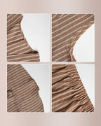 Vyla™ Striped V-Neck Peplum & Wide Leg Pants Two-Piece Set