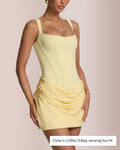 Vyla™ Square Neck Corset Ruched Mini Dress