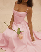 Vyla™ French Vintage Corset Midi Dress
