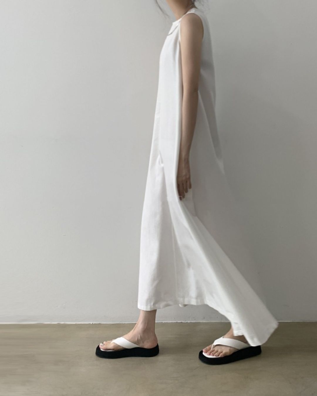 Vyla™ Chic Loose Fit Tank Dress Sleeveless Maxi Dresses