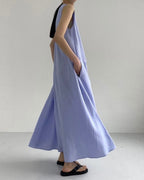 Vyla™ Chic Loose Fit Tank Dress Sleeveless Maxi Dresses