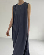 Vyla™ Chic Loose Fit Tank Dress Sleeveless Maxi Dresses