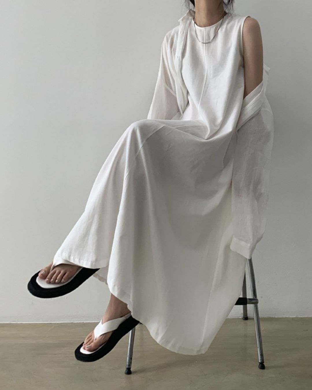 Vyla™ Chic Loose Fit Tank Dress Sleeveless Maxi Dresses