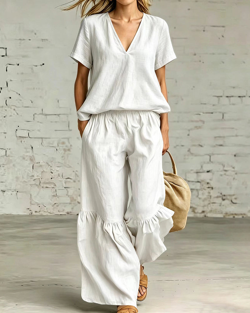 Vyla™ The Resort Breeze Linen-Blend Two-Piece Set