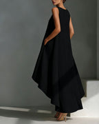 Vyla™ Sleeveless Round Neck Irregular Casual Midi Dress