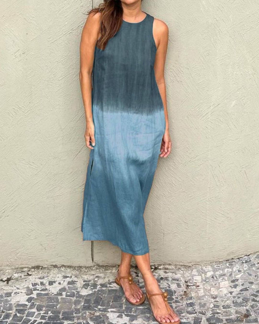 Vyla™ Sleeveless Gradient Tank Midi Dress