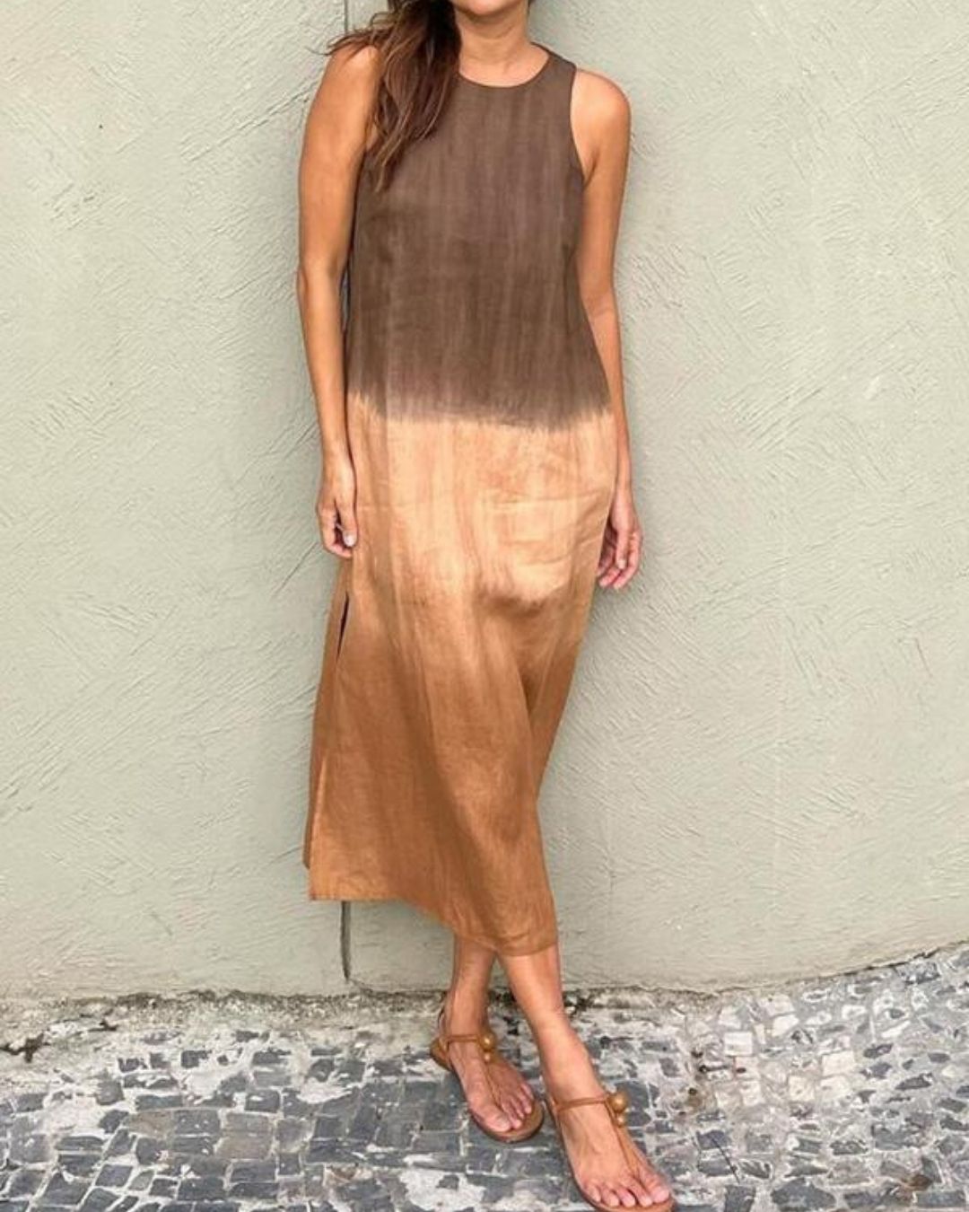 Vyla™ Sleeveless Gradient Tank Midi Dress