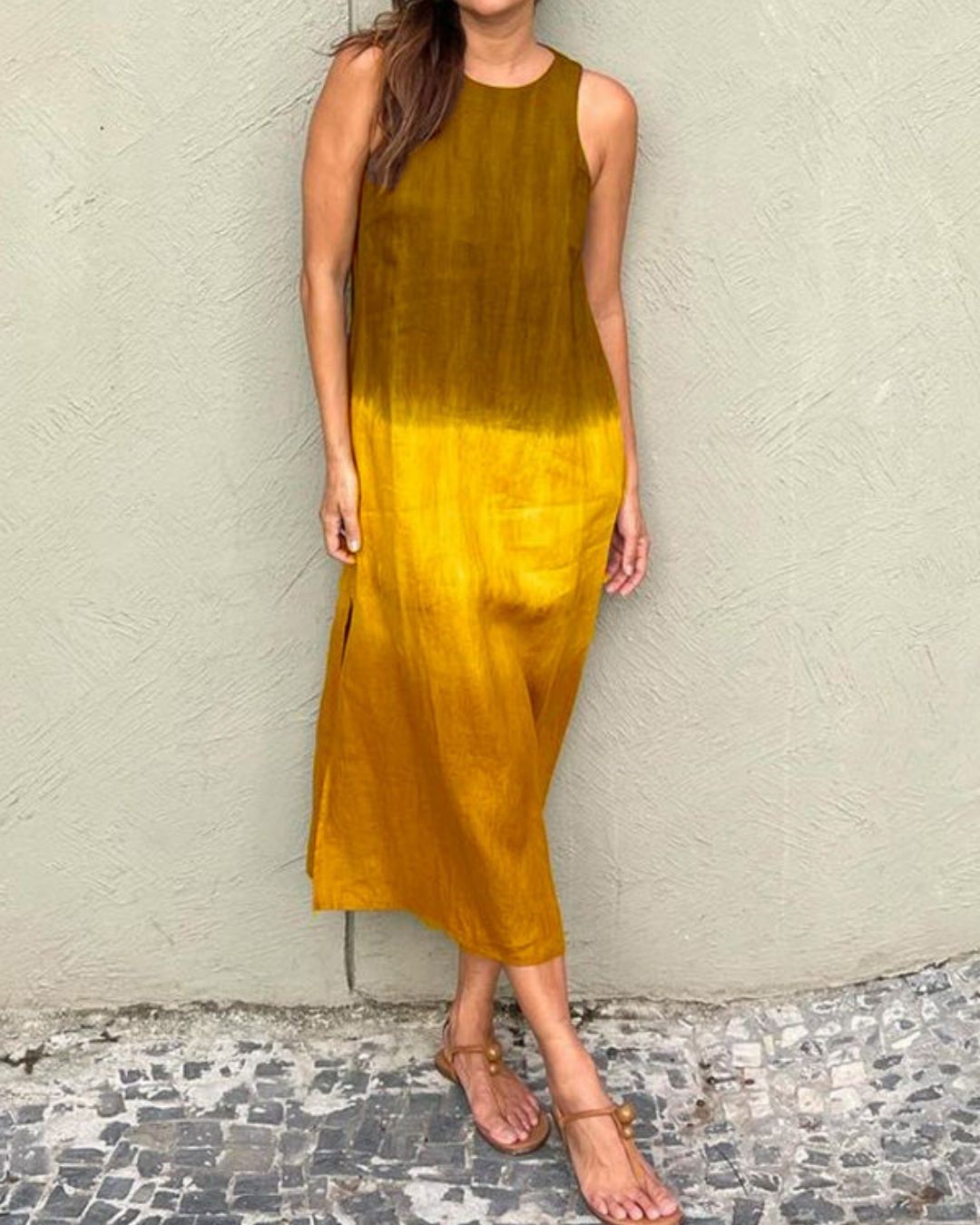 Vyla™ Sleeveless Gradient Tank Midi Dress