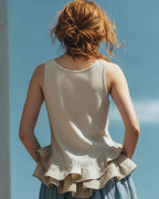 Vyla™ Ruffle Hem Tank Top