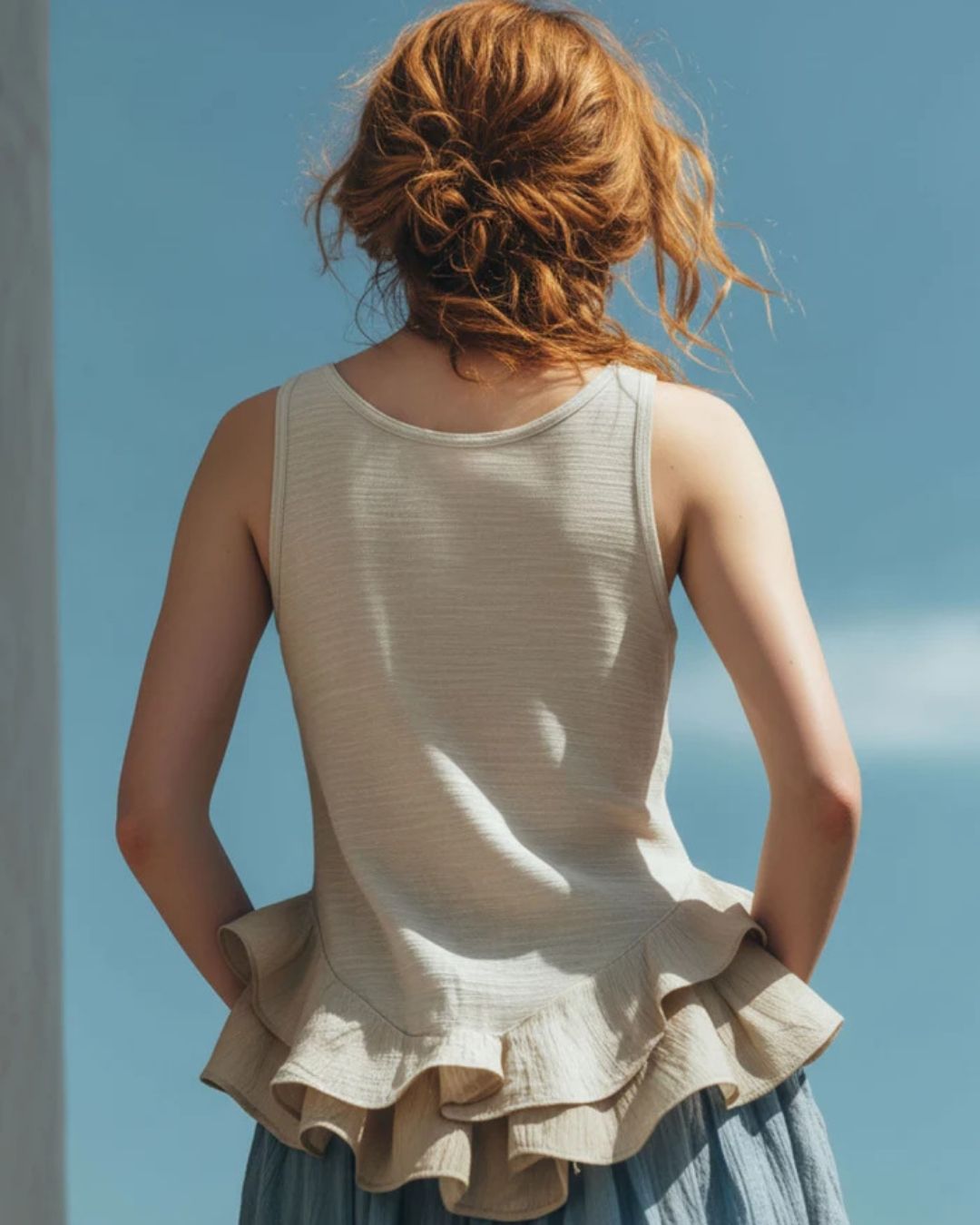 Vyla™ Ruffle Hem Tank Top