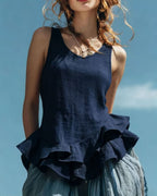 Vyla™ Ruffle Hem Tank Top