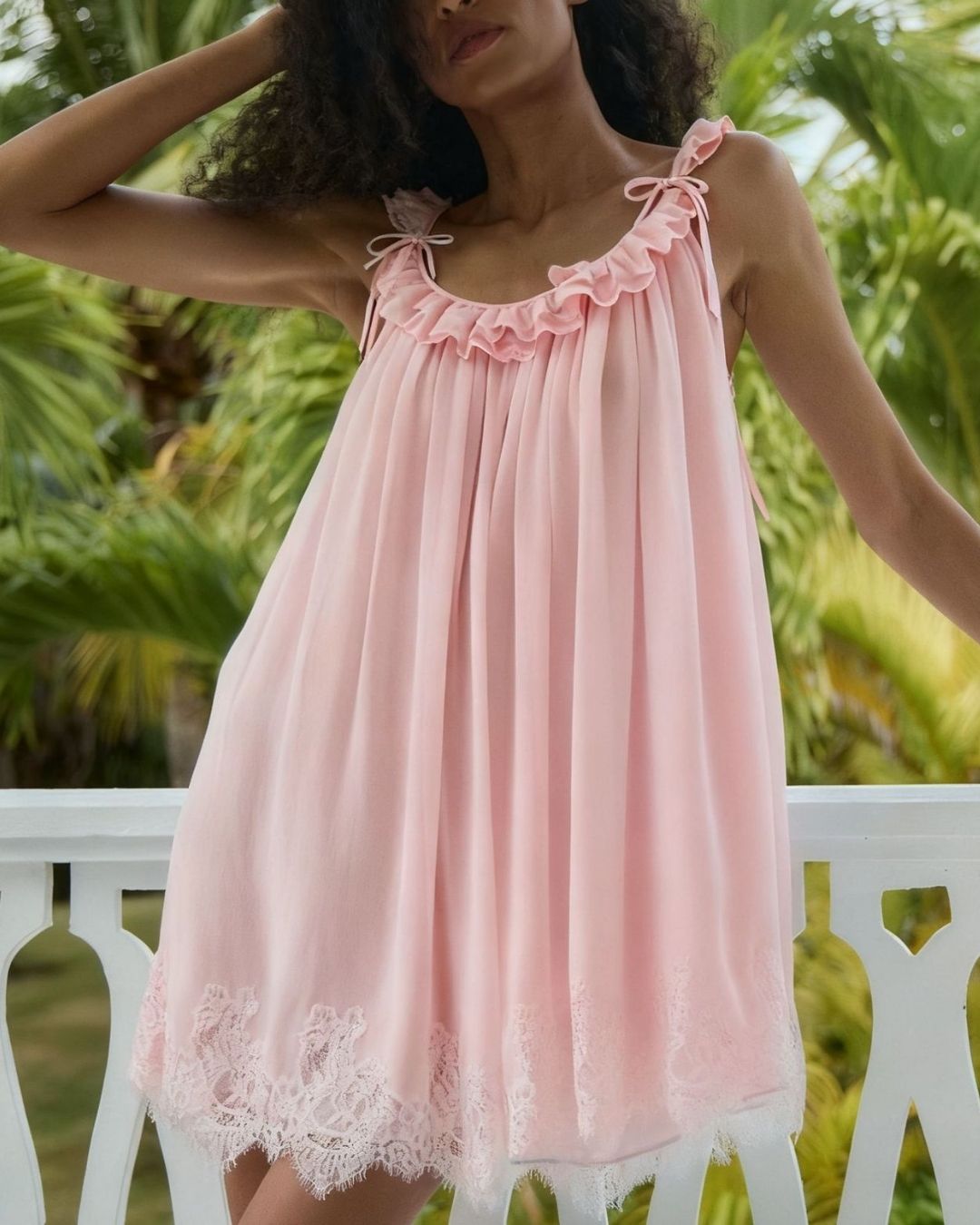 Aloveta™ Cecilia Lace Mini Dress