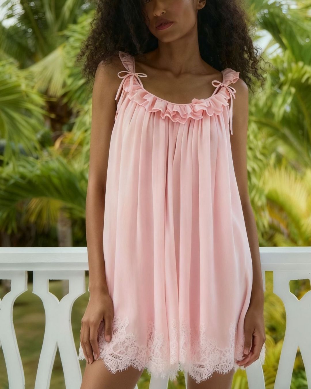 Aloveta™ Cecilia Lace Mini Dress