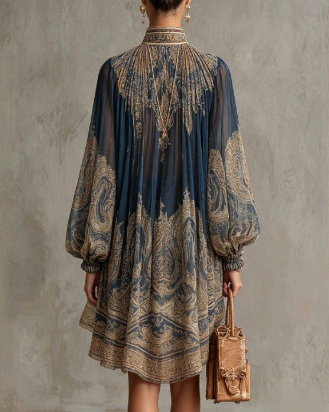 Vyla™ Regal Manor High-Low Chiffon Dress