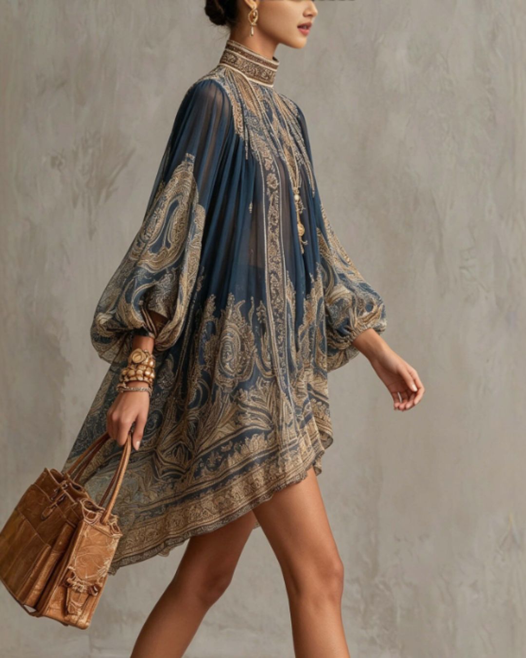Vyla™ Regal Manor High-Low Chiffon Dress