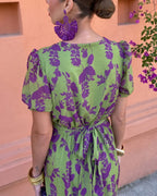 Vyla™ Green Violet Maxi Dress