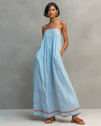 Vyla™ Sleeveless Striped Maxi Dress