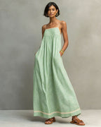 Vyla™ Sleeveless Striped Maxi Dress
