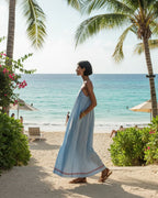 Vyla™ Sleeveless Striped Maxi Dress