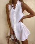 Vyla™ Cute Ruffle Mini Dress