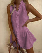 Vyla™ Cute Ruffle Mini Dress