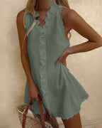 Vyla™ Cute Ruffle Mini Dress