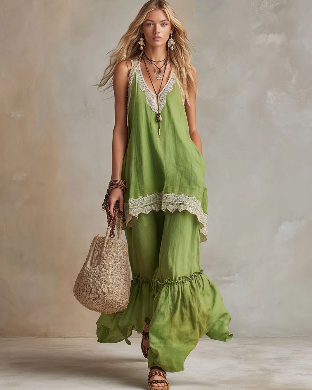 Vyla™ Ruffle Hem Set