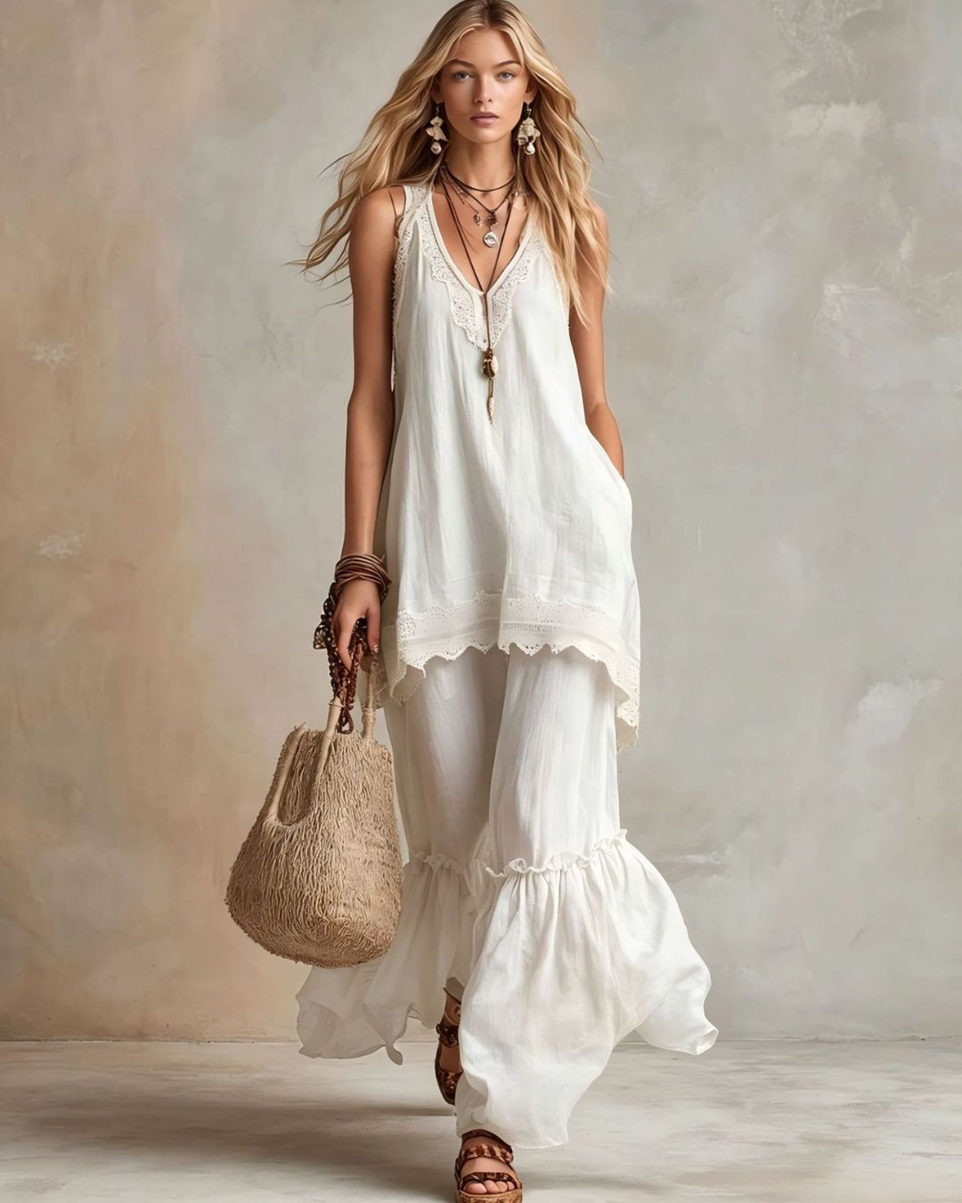 Vyla™ Ruffle Hem Set